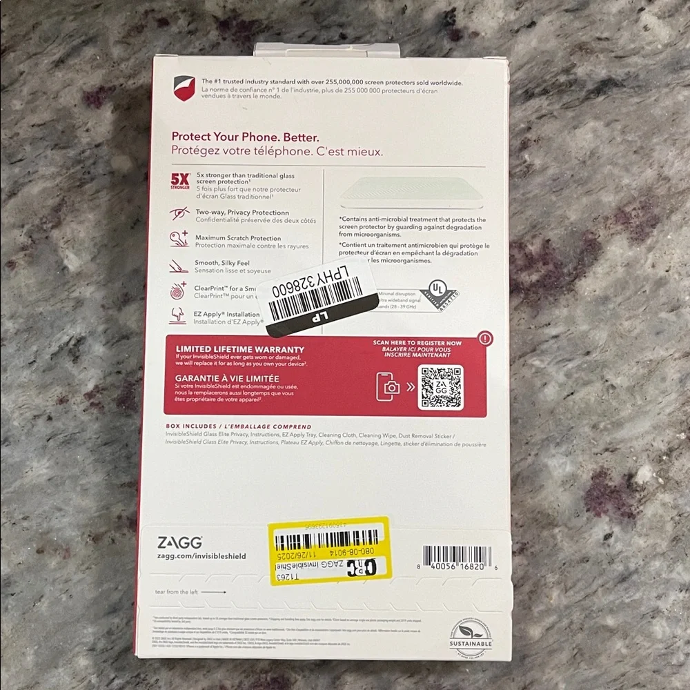 NEW ZAGG Screen Protector iPhone 14 Plus/ 13 Pro Max